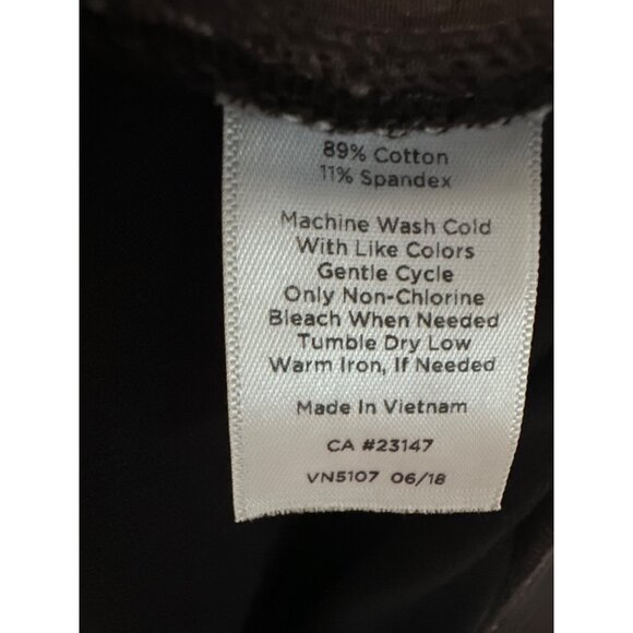 T By Talbots Women's Straight Leg Pants Cotton / Spandex Blend Black Size 2X - Picture 7 of 9